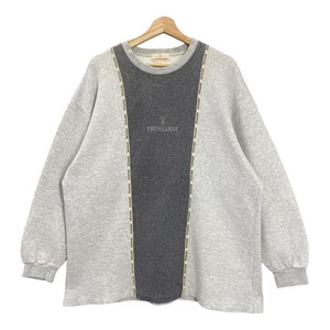 Pick!! Vintage 90s Trussardi Crewneck Sweatshirt Trussardi Sweater Trussardi Embroidered Small Logo Sweatshirt Size L