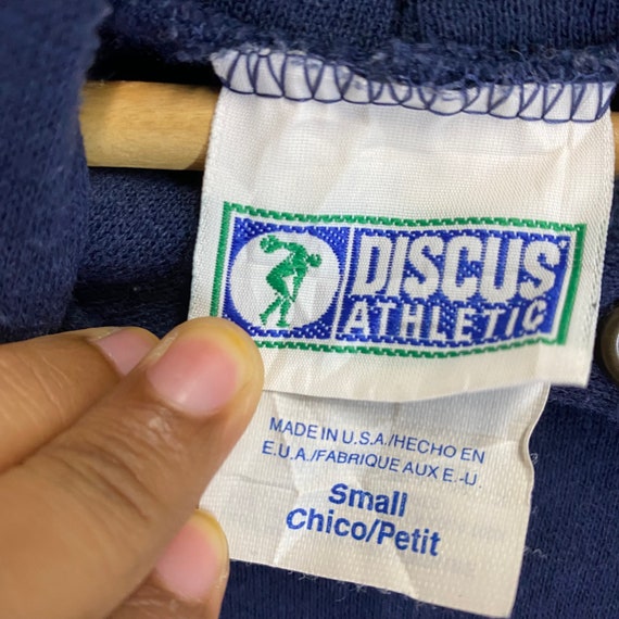 Sweat-shirt Vintage Discus Athletic – Homme 2XL – Bleu – Années 90 – USA