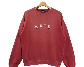 PICK!!Vintage 90’s Mr.Junko Big Logo Crewneck Sweatshirt Mr.Junko Sweater Junko Koshino Embroided Crewneck Sweatshirt Size M