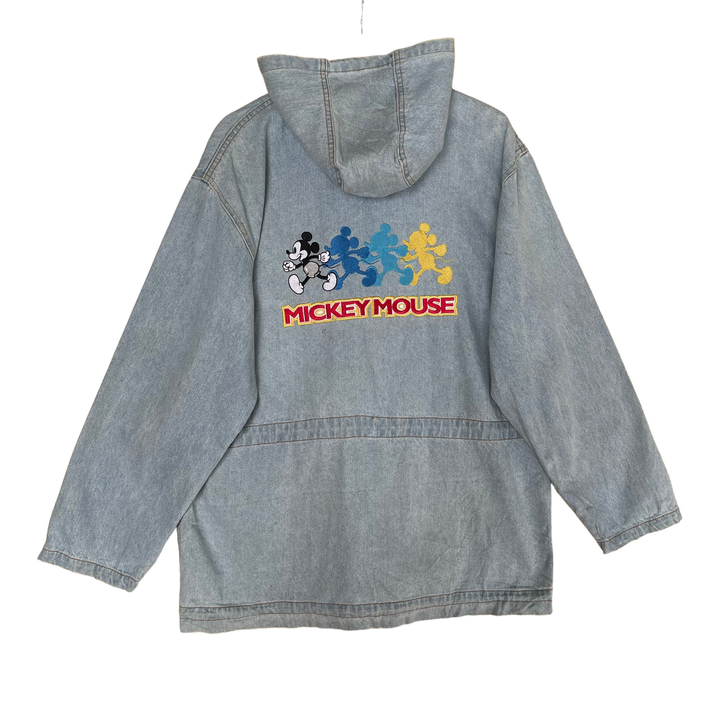 Pick!! Vintage 90s Mickey Mouse Big Logo Hoodies Jacket Jeans