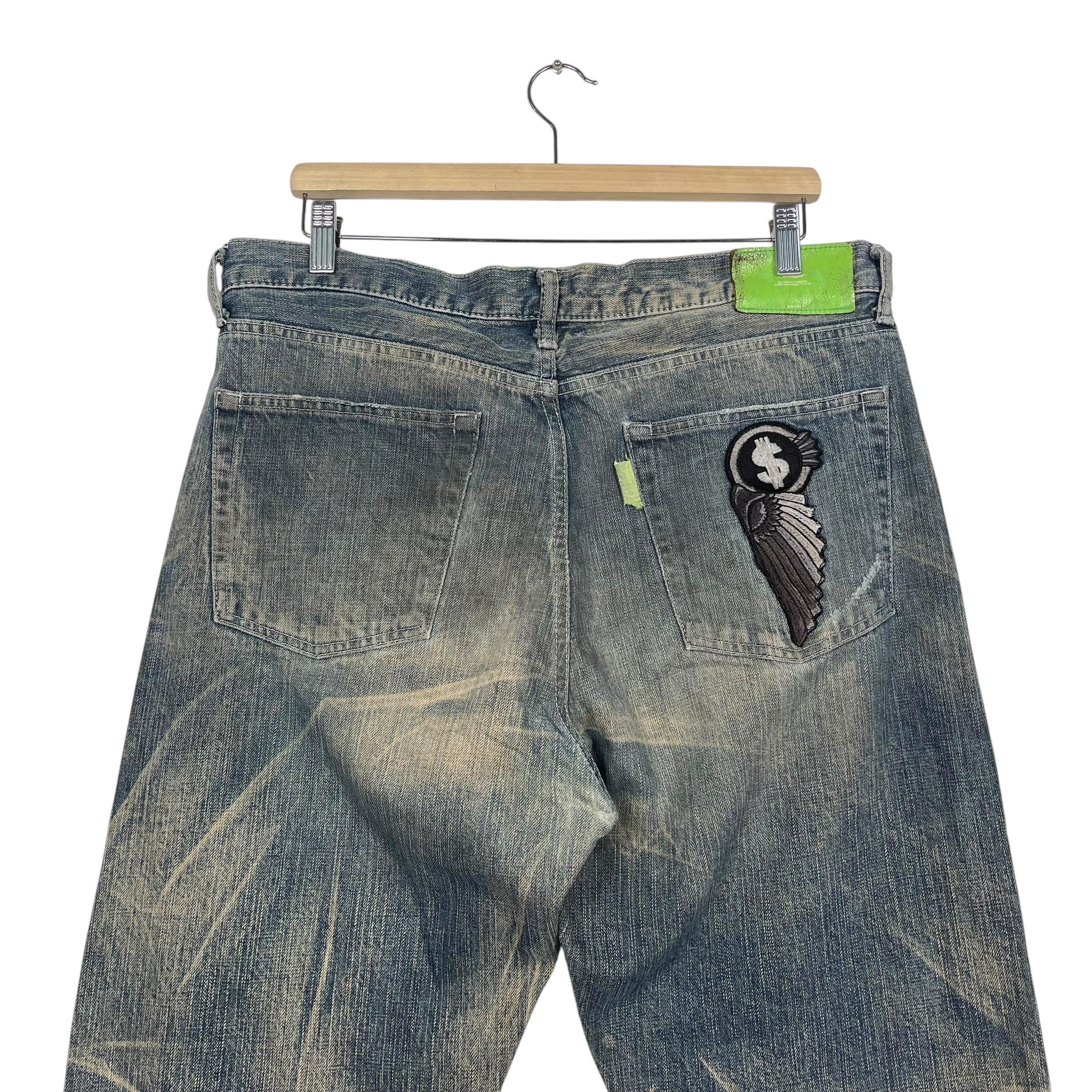 SWAGGER Made in Japan Flare Jeans Swagger Japan Faded Dirty Jeans