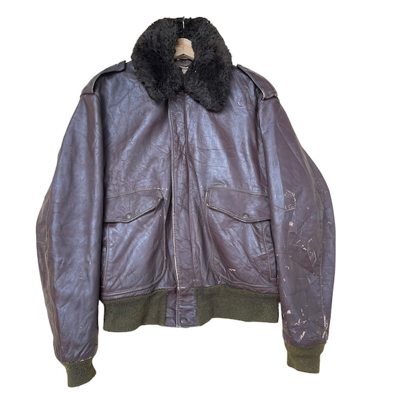 Pick!! Vintage 70s SCHOTT BROS Type A2 Leather Flight Jacket