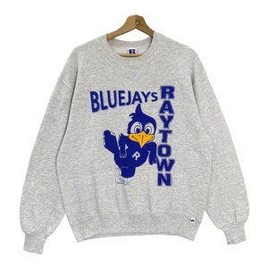 Pick!! Vintage 90s Raytown Blue Jays Crewneck Sweatshirt Raytown Blue Jays Sweater Raytown Blue Jays Big Logo Sweatshirt Size L