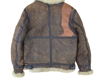Pick!! Vintage 90s Type B-3 Schott Bros Inc Leather Jacket Schott
