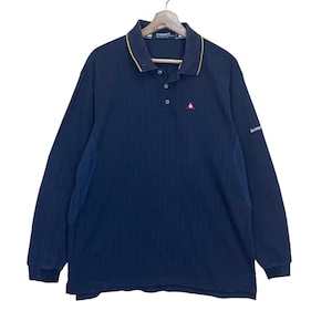 PICK!! Vintage Le Coq Sportif Longsleeve Le Coq Sportif Polos Le Coq Sportif Small Logo Collar Longsleeve Shirts Size L