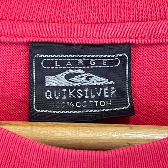 Pick!! Vintage 90s Quiksilver Big Logo Tshirt Qui… - image 10