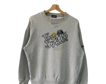 Pick!! Vintage 90’s Asics I Am A Basketball Crewneck Sweatshirt Asics Sweater Asics Spellout Basketball Big Logo Sweatshirt Size M