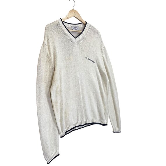 90s ARMANI JEANS　Linen Summer Knit Pick!! Vintage 90s Armani Jeans By Giorgio Armani Vne… - Gem