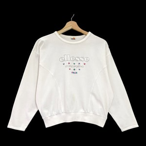 Pick!! Vintage 90’s Ellesse Big Logo Spellout Embroidered Crewneck Sweatshirt Ellesse Sweater Ellesse Big Logo Sweatshirt Size S