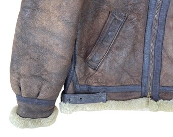 Pick!! Vintage 90s Type B-3 Schott Bros Inc Leather Jacket Schott