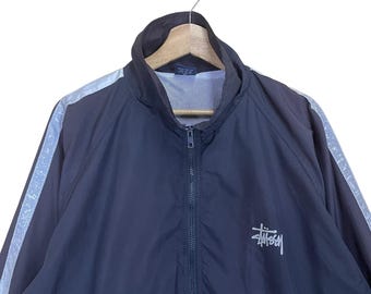 PICK!! Vintage 90s Stussy Small Logo Zipper Jacket Stussy