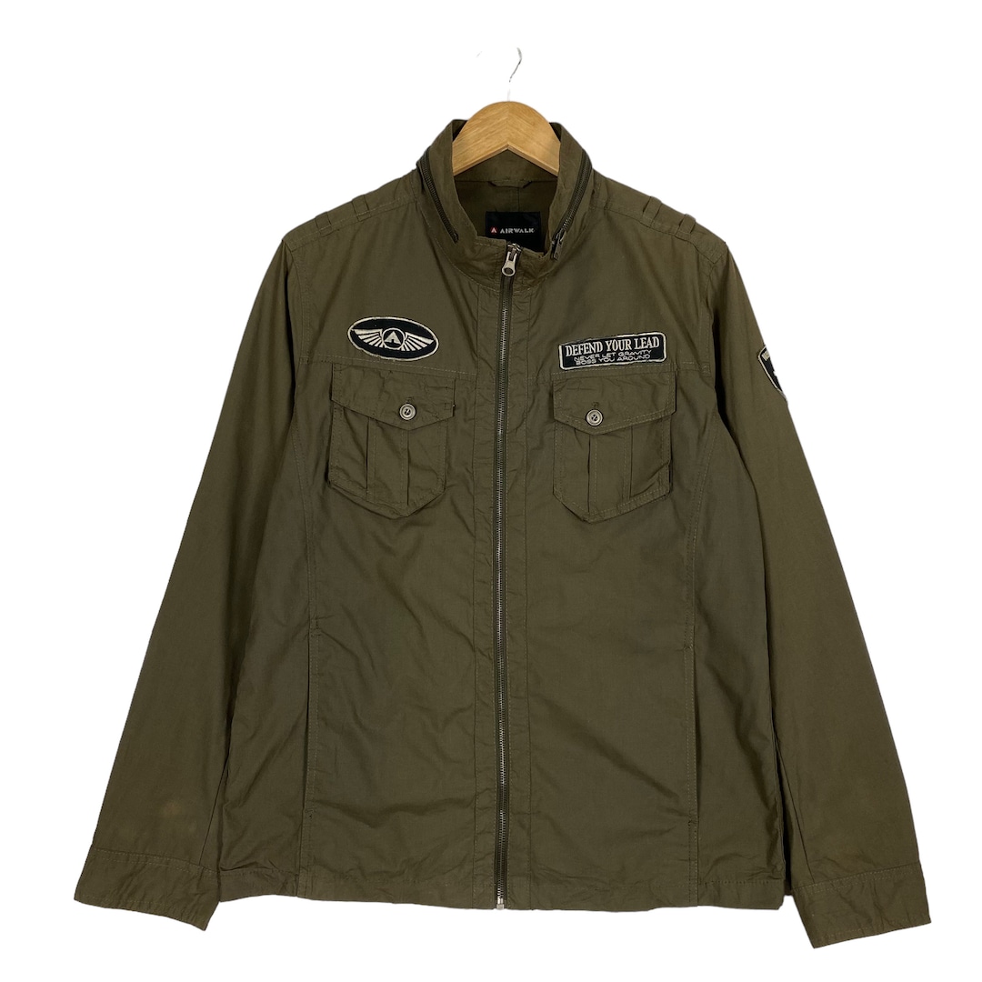 PICK!! Vintage 90's Airwalk Military Zipper Jacket Airwalk PICK!! Vintage 90's Airwalk Military Zipper Jacket Airwalk