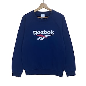 PICK!! Vintage 90’s Reebok Crewneck Sweatshirt Reebok Sweater Reebok Big Logo Printed Sweatshirt Size M