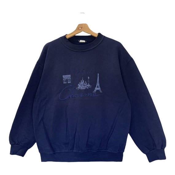 Pick!! Vintage 90s Paris Charme Crewneck Sweatshirt Paris