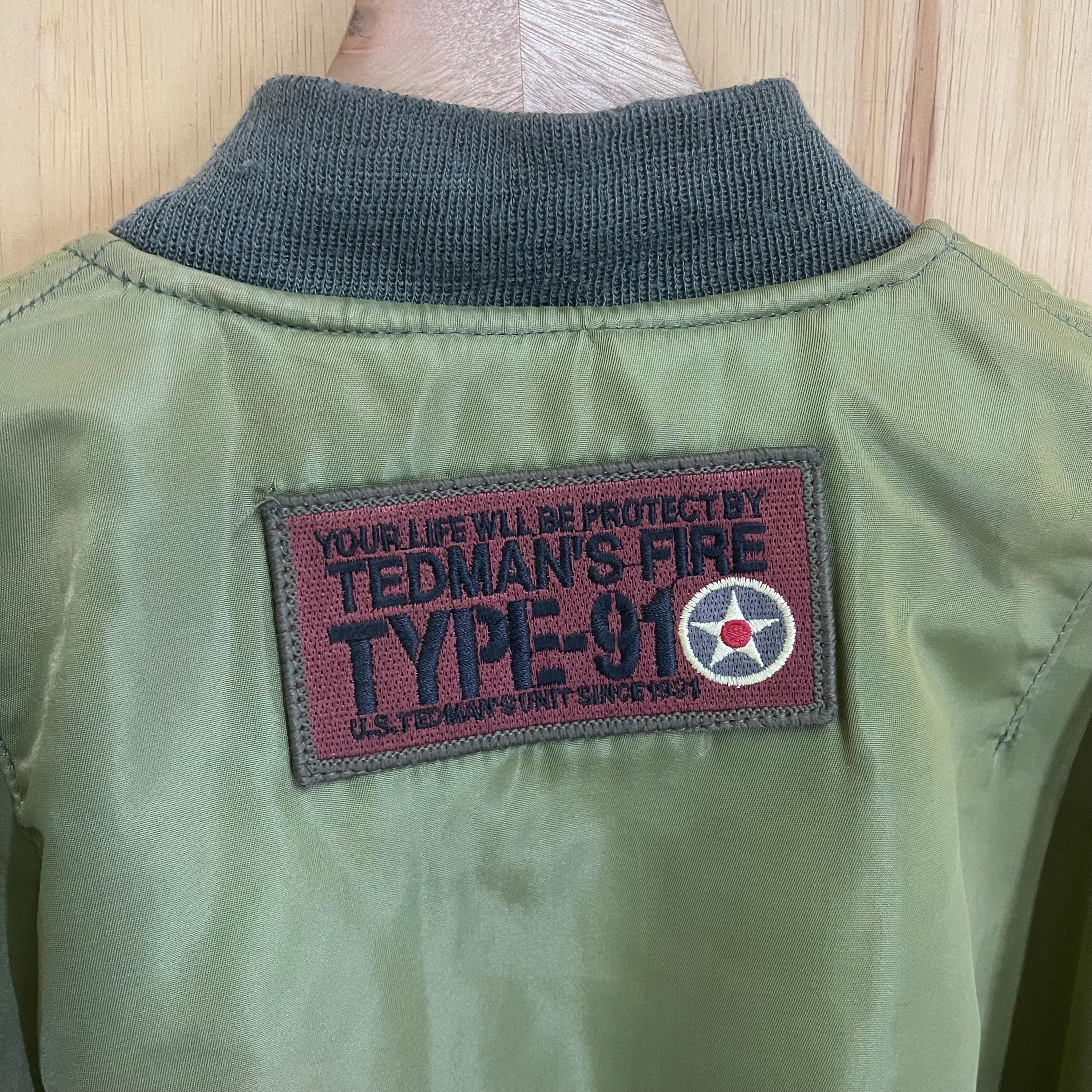 Vintage 90s Ted Company MA-1 Type Jacket Ted Man Mid Sky Flight