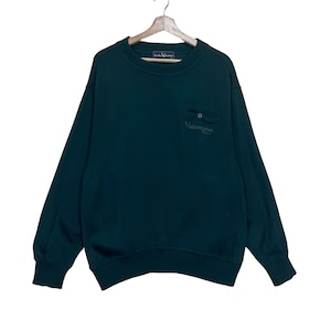 Vintage 90s Rudolph Valentino Half Zip Sweatshirt Small Logo