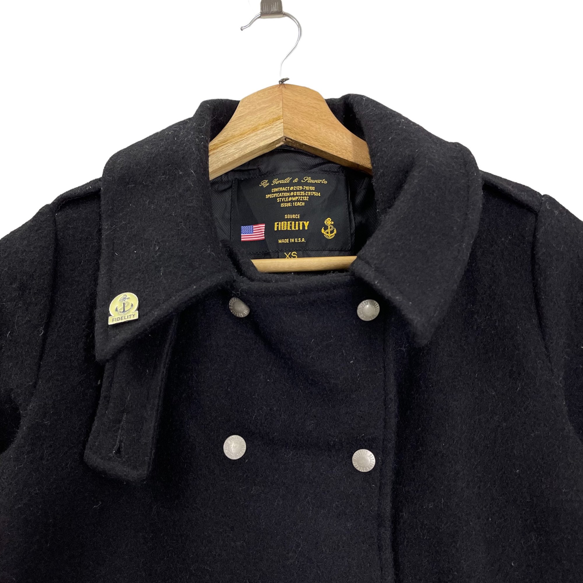 Pick!! Vintage 90s Fidelity by Gerald & Steward Wool Jacket Made