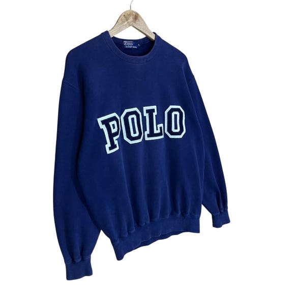 PICK!! Vintage 90s Polo Ralph Lauren Big Logo Crewneck Sweatshirt