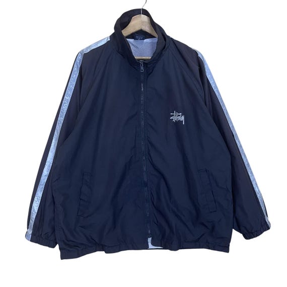 ジャケット・アウター Old Stussy 90s nylon jacket PICK!! Vintage 90s Stussy Small Logo Zipper Jacket Stussy