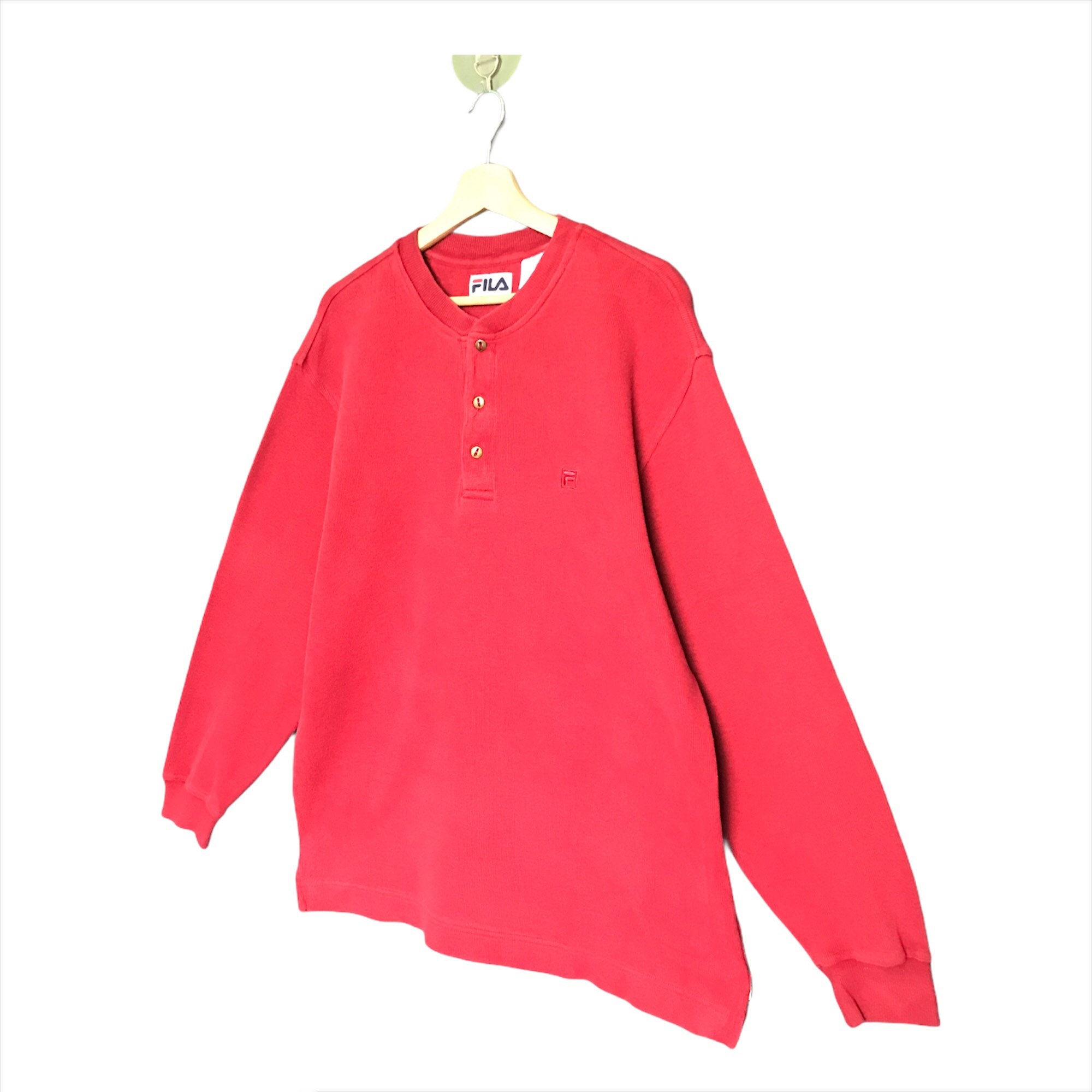 Fila piping logo crew cheap sweatshirt
