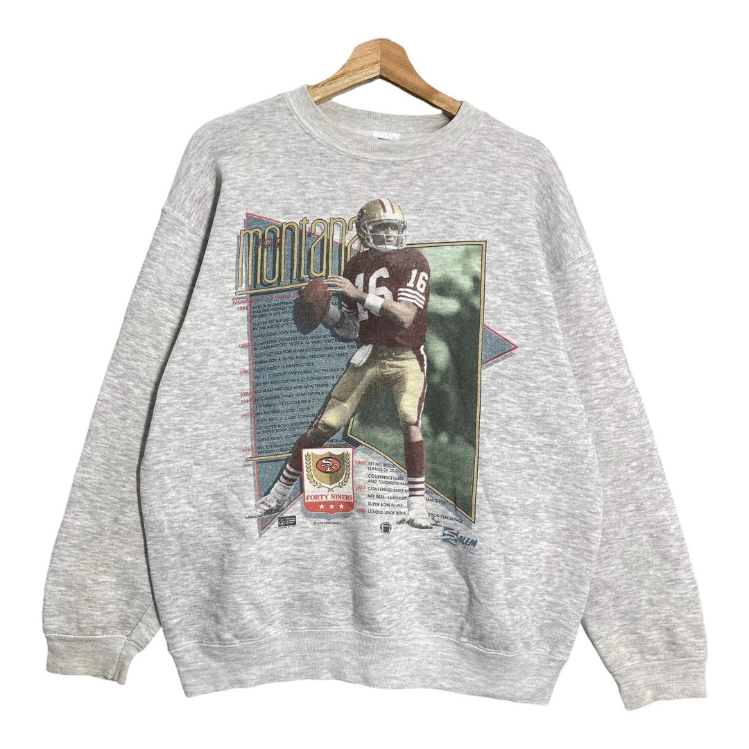 LAGENDS!! Vintage 90s Joe Montana Crewneck Sweatshirt San