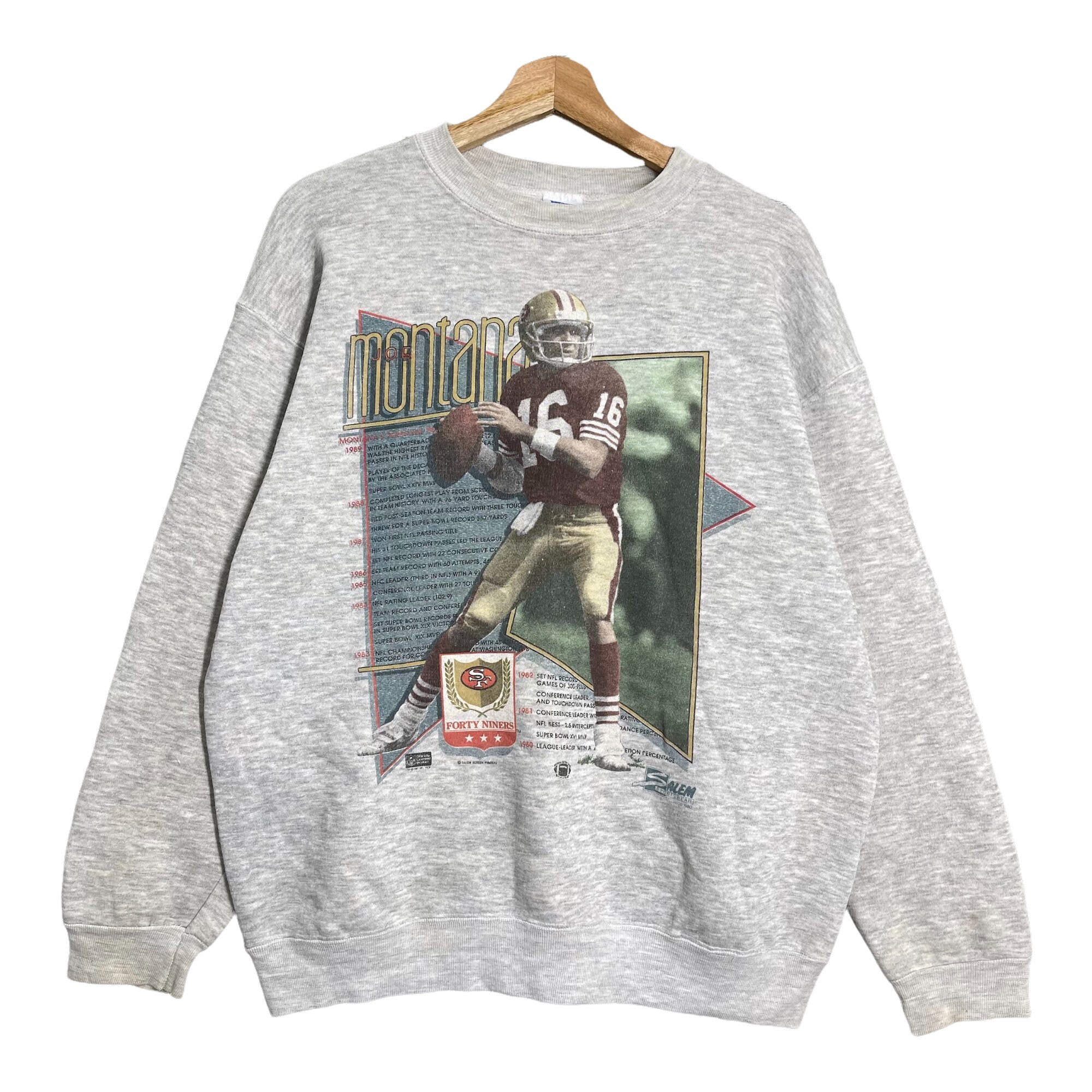 LAGENDS Vintage 90s Joe Montana Crewneck Sweatshirt San - Etsy