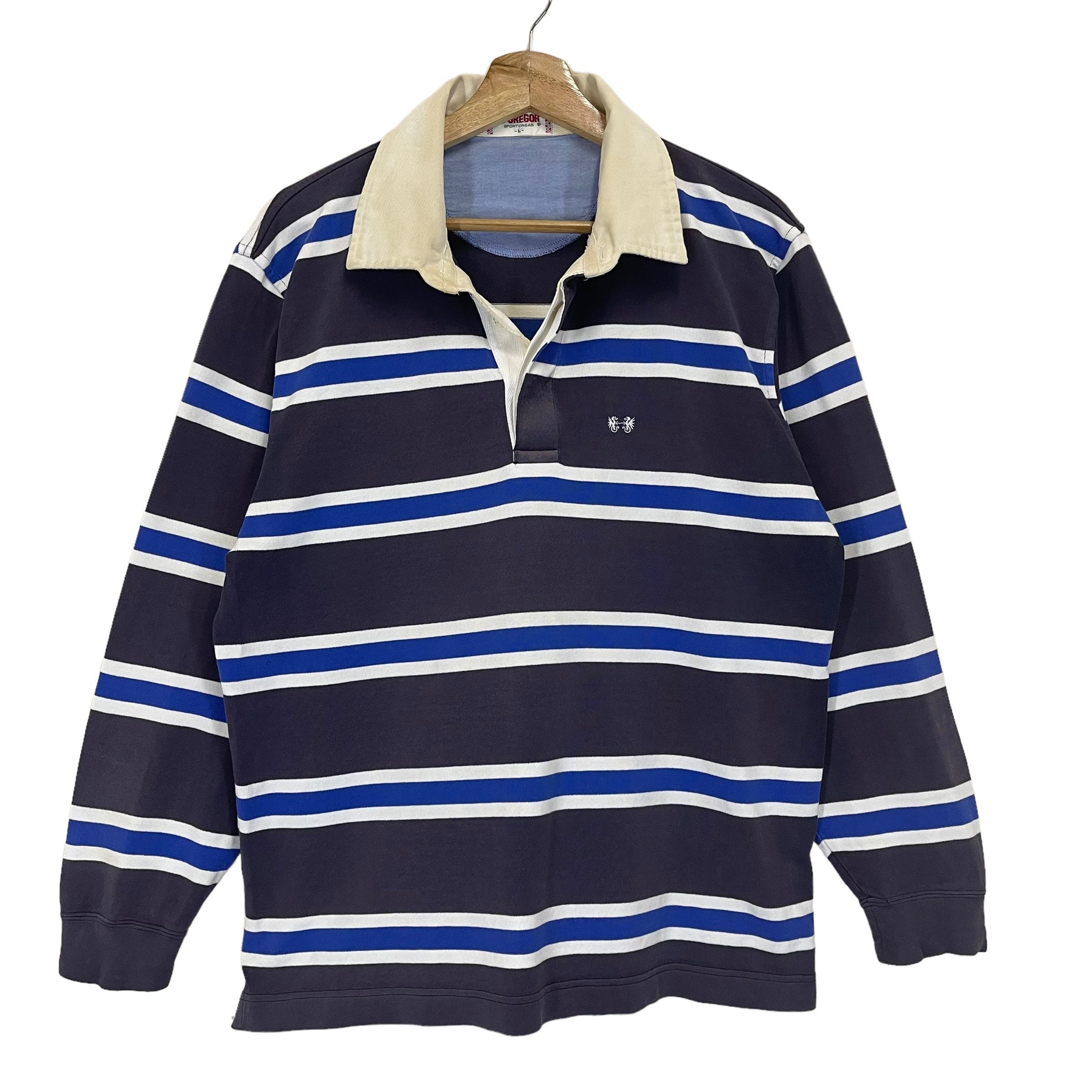 PICK!! Vintage 90s Mc Gregor Stripe Polo Rugby Mc Gregor Polo