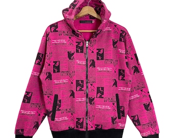 PICK!! Save The World By Singing Allover Print Zipper Hoodiee Save The World By Singing Fullprint Zipper Hoodies Size M