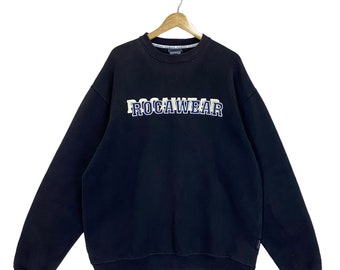 Vintage 90s 2000s RocaWear jay-z T Shirt Navy Blue Large