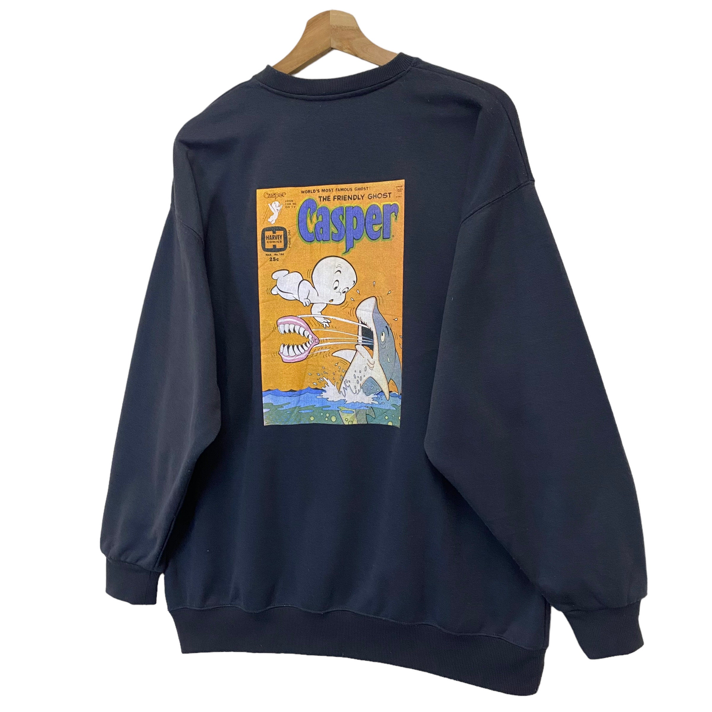 Pick!! Casper Crewneck Sweatshirt Casper Sweater Casper Big Logo 