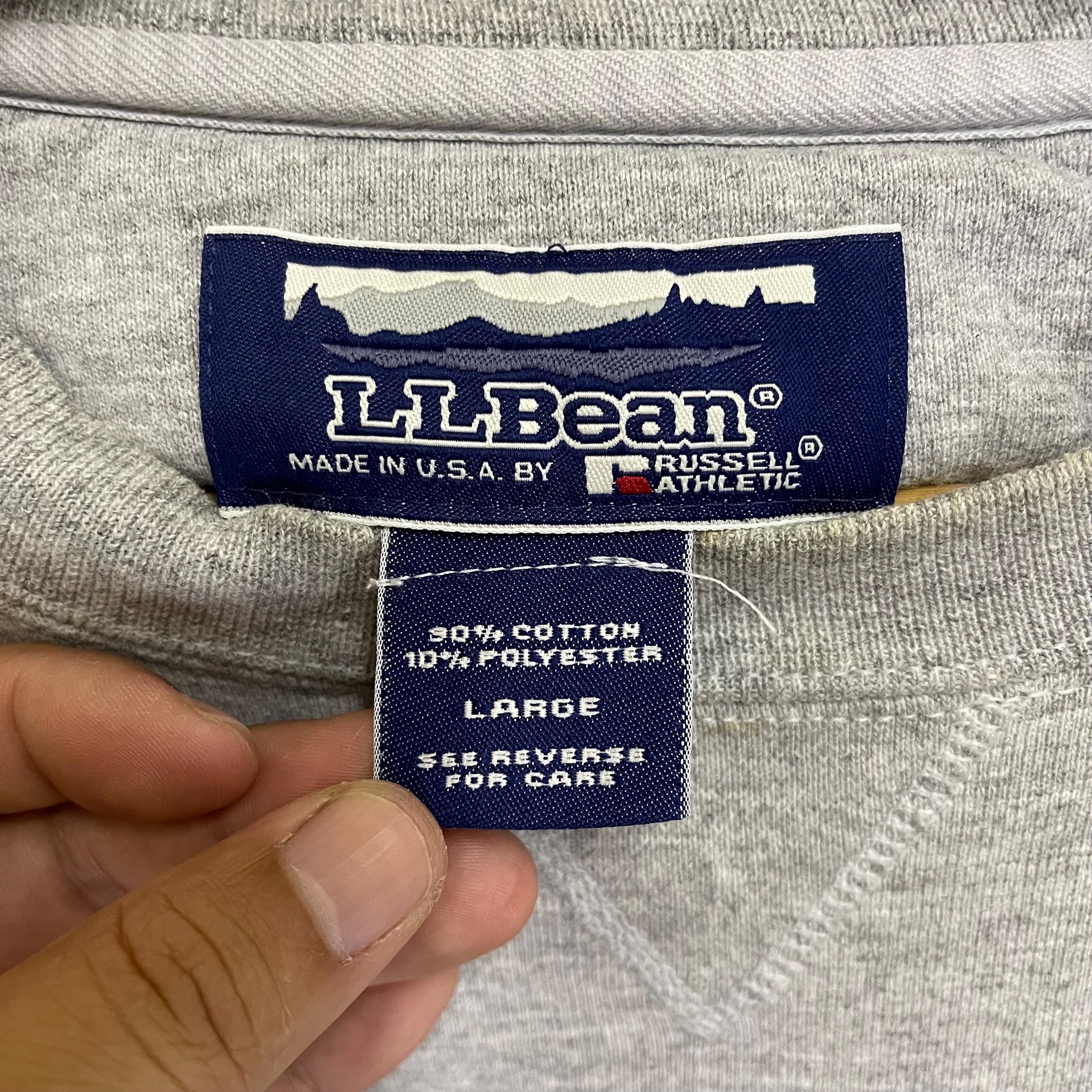 90s russell athletic × llbean スウェット Rare! Vintage L.l.bean X Russell Athletic Crewneck Pullover