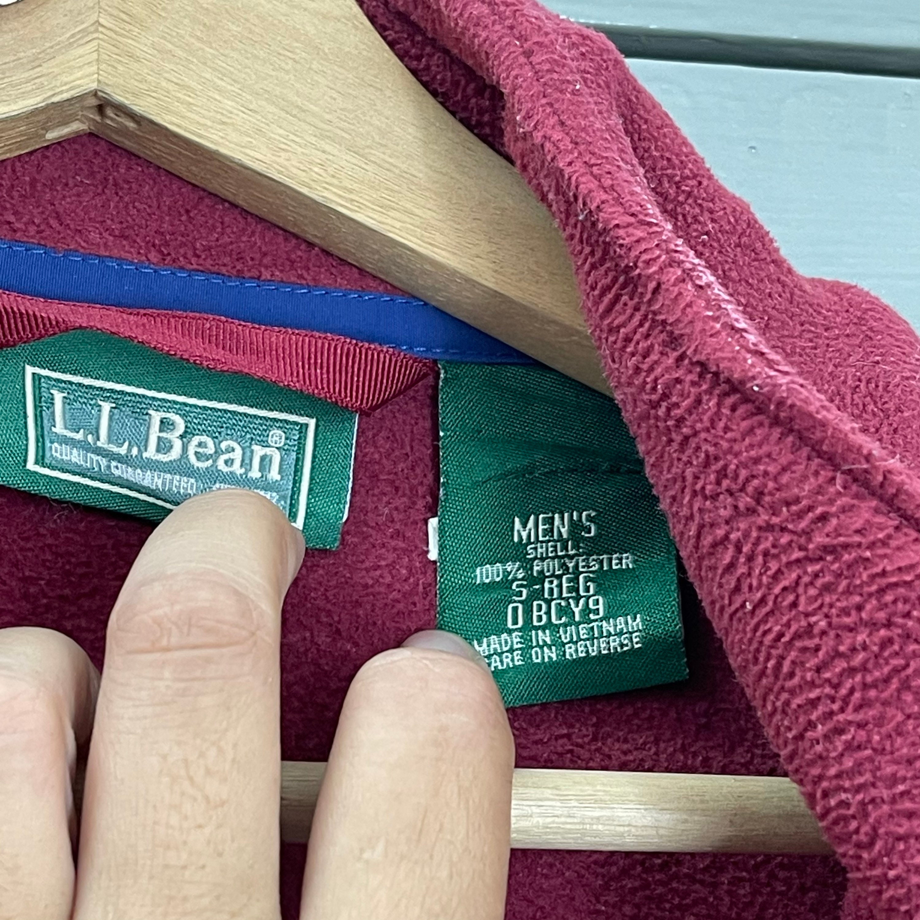 Pick Vintage 90s LL Bean Fullzip Fleece LL Bean Sweater LL Bean Zipper