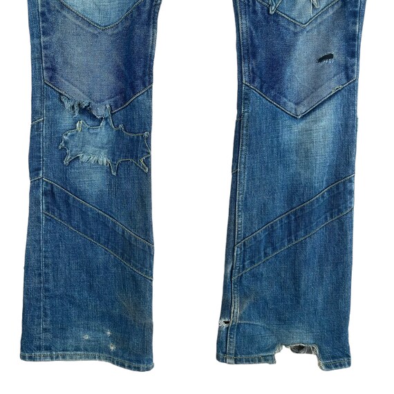 Undercover Patchwork Bootcut Denim Undercover Fad… - image 3
