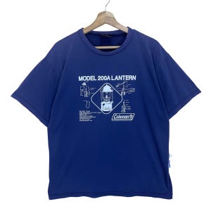 ¡Elige! Camiseta vintage de manga corta Coleman. Camiseta Coleman con logo grande. Talla L.