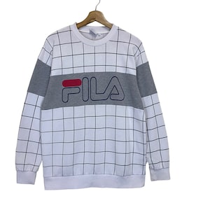Pick!! Vintage Fila Crewneck Sweatshirt Fila Sweater Fila Embroidered Big Logo Pullover Crewneck Sweatshirt Size M