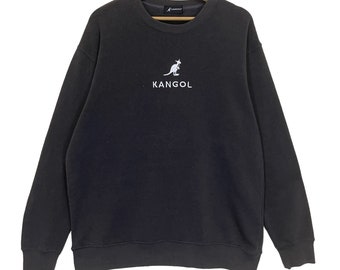 Pick!! Vintage Kangol Crewneck Sweatshirt Kangol Sweater Kangol Centre Logo Embroidered Crewneck Sweatshirt Size L