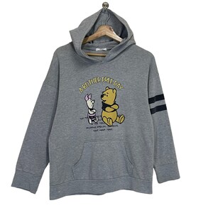 Pick!! Winnie The Pooh Crewneck Hoodie Pooh Sweater Pooh Big Logo Printed Pullover Hoodie Size S