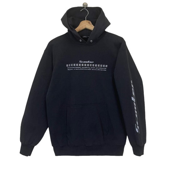 PICK!! Vintage 90s Scooter Pullover Hoodie Scooter Sweater Scooter Snowboards Big Logo Hoodie Size M