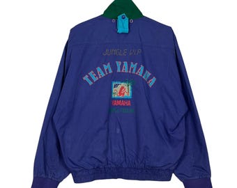 Vintage 90s Team Yamaha Zipper Jacket Team Yamaha Jacket Size M