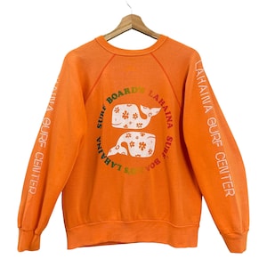 PICK!! Vintage Surf Boards Lahaina Crewneck Sweatshirt Surf Boards Lahaina Big Logo Crewneck Sweatshirt Size M