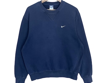 Pick!! Vintage Nike Small Logo Embroidered Crewneck Sweatshirt Nike Sweater Nike Embroidery Pullover Crewneck Sweatshirt Size L