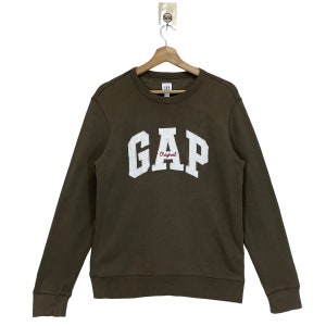 Pick!! GAP Embroidery Crewneck Sweatshirt Gap Sweater Gap Pullover Embroided Big Logo Sweatshirt Size S