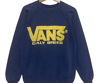 Choisissez !! Vintage des années 80 Vans Skaterboards Crewneck Sweatshirt Vans Skaterboards Pull Vans Skaterboards Big Logo Crewneck Sweatshirt Taille S