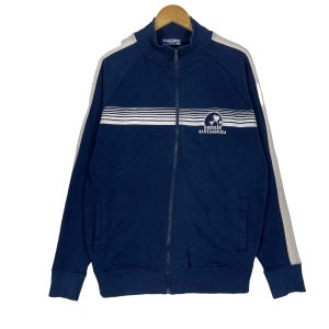 ¡ELIGE! Suéter vintage de surf con cremallera Team Goddess, suéter Team Goddess con logo grande y cremallera completa, talla M