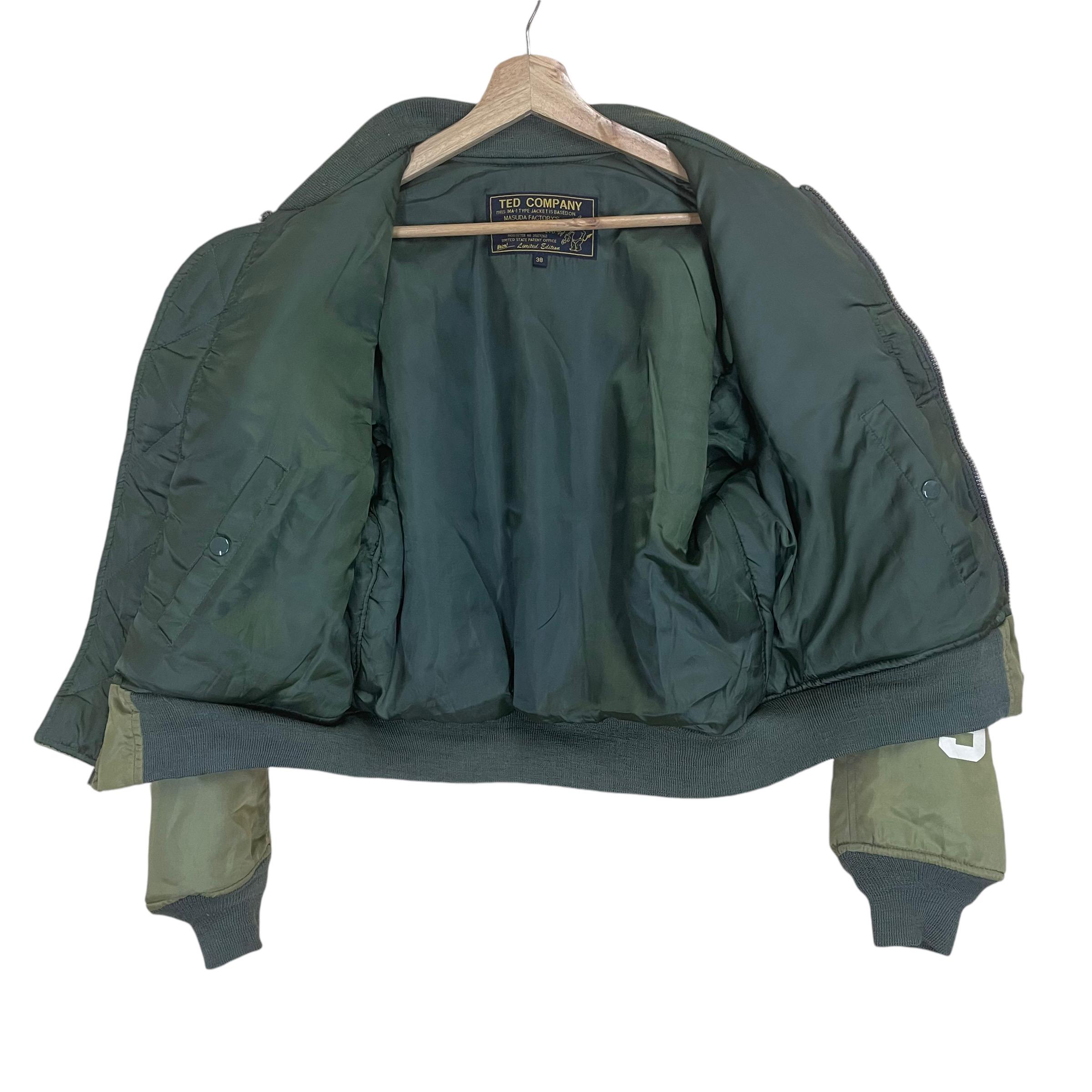 Vintage 90s Ted Company MA-1 Type Jacket Ted Man Mid Sky Flight