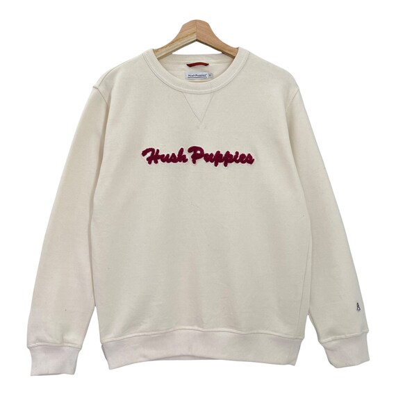MarkQusemmVtg Pick!! Vintage Hush Puppies Crewneck Sweatshirt Hush Puppies Sweater Hush Puppies Big Logo Crew Neck Sweatshirt Size M