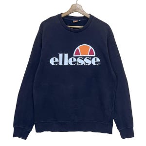 Choisissez !! Vintage des années 90 Ellesse gros logo brodé sweat ras du cou Ellesse pull Ellesse pull sweat taille M