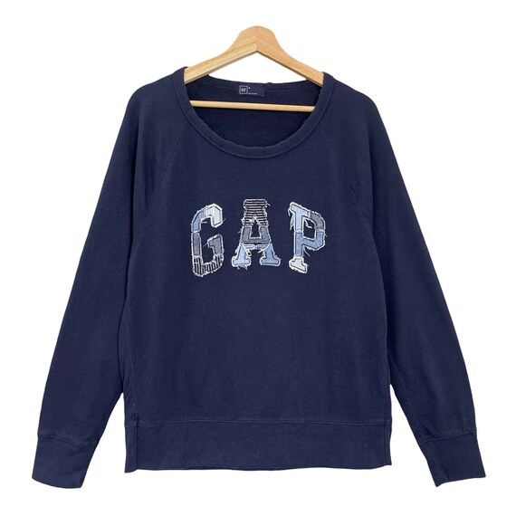 Pick GAP Crewneck Sweatshirt Gap Sweater Gap Pullover Big Logo Embroidered Sweatshirt Size M Etsy