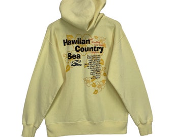 PICK!! Vintage Hawaiian Country Sea Crewneck Hoodie Hawaiian Country Sea Sweater Hawaiian Country Sea Big Logo Crewneck Hoodies Size M