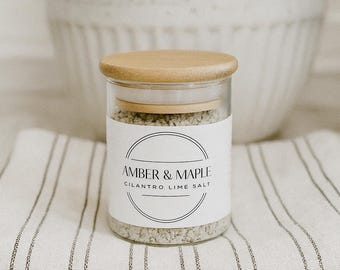 Handcrafted Gourmet Salt Trio – Bright Lemon Thyme, Savory Rosemary Garlic, Zesty Cilantro Lime | Cooking + Grilling Salt